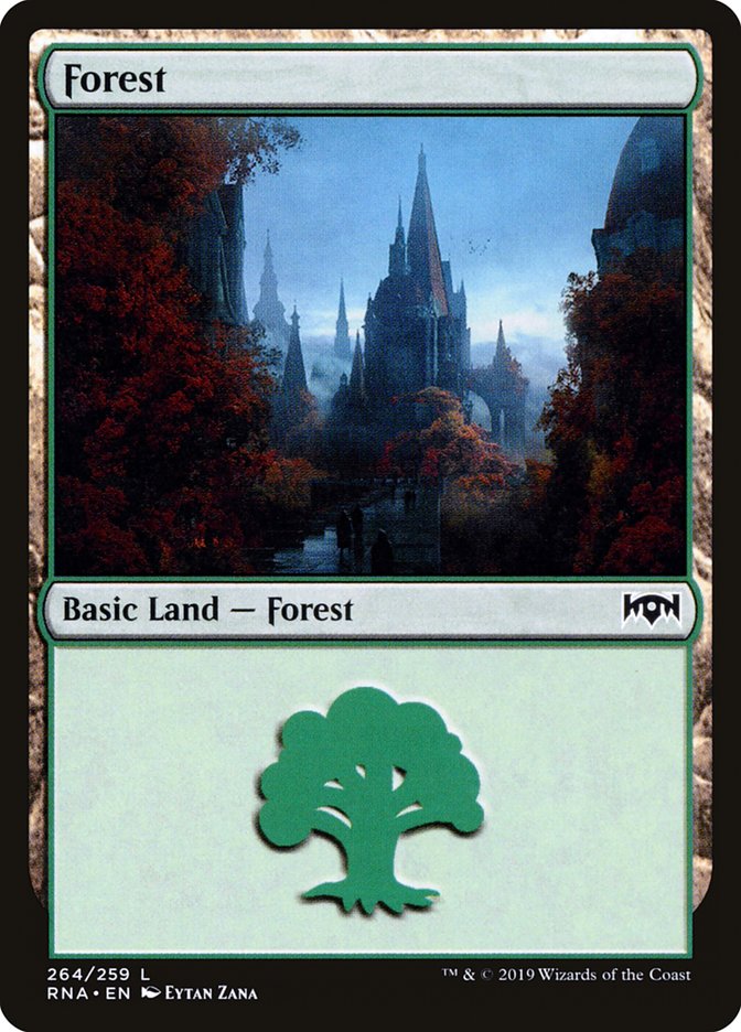 Forest (264) [Ravnica Allegiance] | Kessel Run Games Inc. 