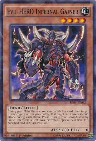 Evil HERO Infernal Gainer [BP03-EN032] Shatterfoil Rare | Kessel Run Games Inc. 