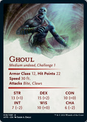 Ghoul Art Card [Dungeons & Dragons: Adventures in the Forgotten Realms Art Series] | Kessel Run Games Inc. 