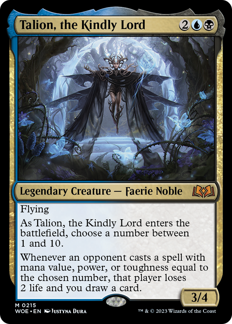 Talion, the Kindly Lord [Wilds of Eldraine] | Kessel Run Games Inc. 