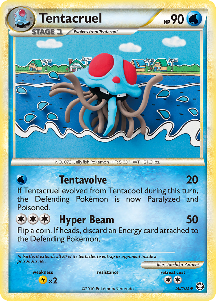 Tentacruel (50/102) [HeartGold & SoulSilver: Triumphant] | Kessel Run Games Inc. 