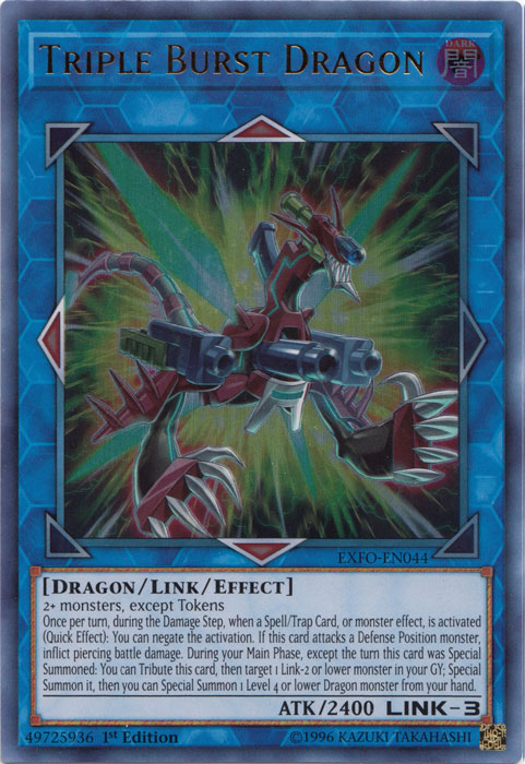 Triple Burst Dragon [EXFO-EN044] Ultra Rare | Kessel Run Games Inc. 