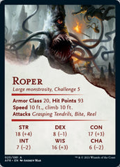 Roper Art Card [Dungeons & Dragons: Adventures in the Forgotten Realms Art Series] | Kessel Run Games Inc. 