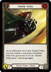 Nimble Strike (Red) [U-WTR185] (Welcome to Rathe Unlimited)  Unlimited Rainbow Foil | Kessel Run Games Inc. 