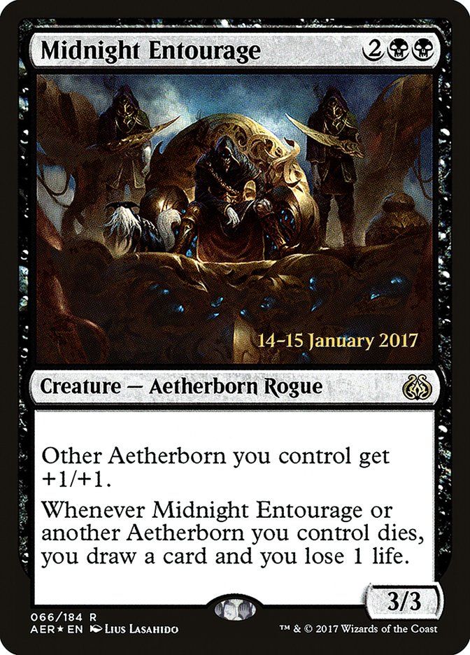 Midnight Entourage [Aether Revolt Prerelease Promos] | Kessel Run Games Inc. 