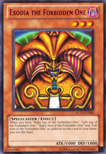 Exodia the Forbidden One (Red) [DL11-EN006] Rare | Kessel Run Games Inc. 