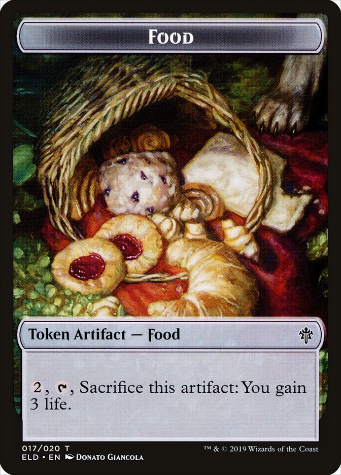 Mouse // Food (17) Double-Sided Token [Throne of Eldraine Tokens] | Kessel Run Games Inc. 