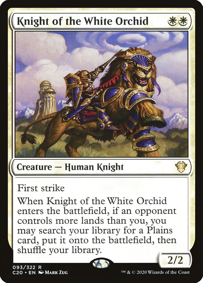 Knight of the White Orchid [Commander 2020] | Kessel Run Games Inc. 