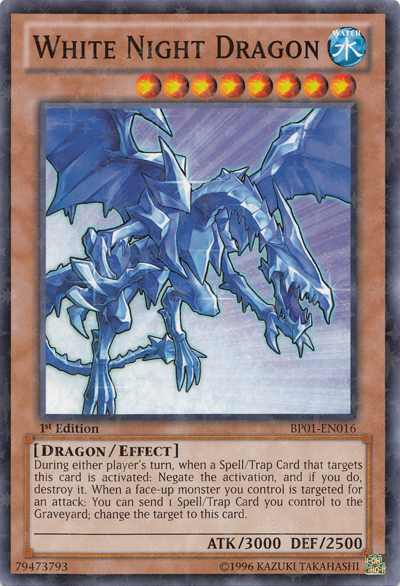 White Night Dragon [BP01-EN016] Starfoil Rare | Kessel Run Games Inc. 