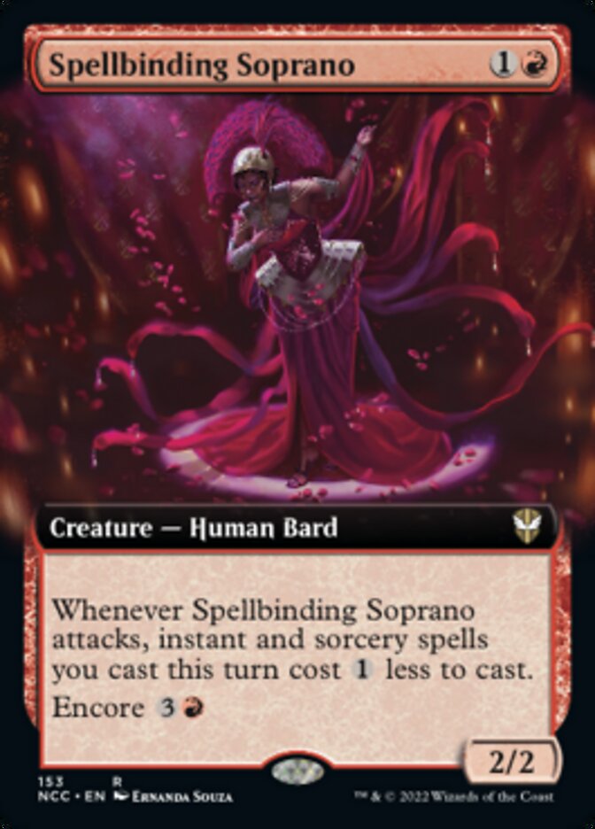 Spellbinding Soprano (Extended Art) [Streets of New Capenna Commander] | Kessel Run Games Inc. 