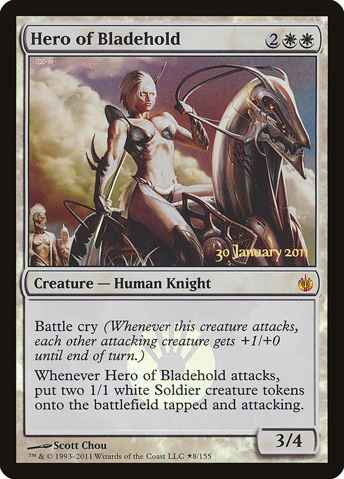 Hero of Bladehold [Mirrodin Besieged Prerelease Promos] | Kessel Run Games Inc. 