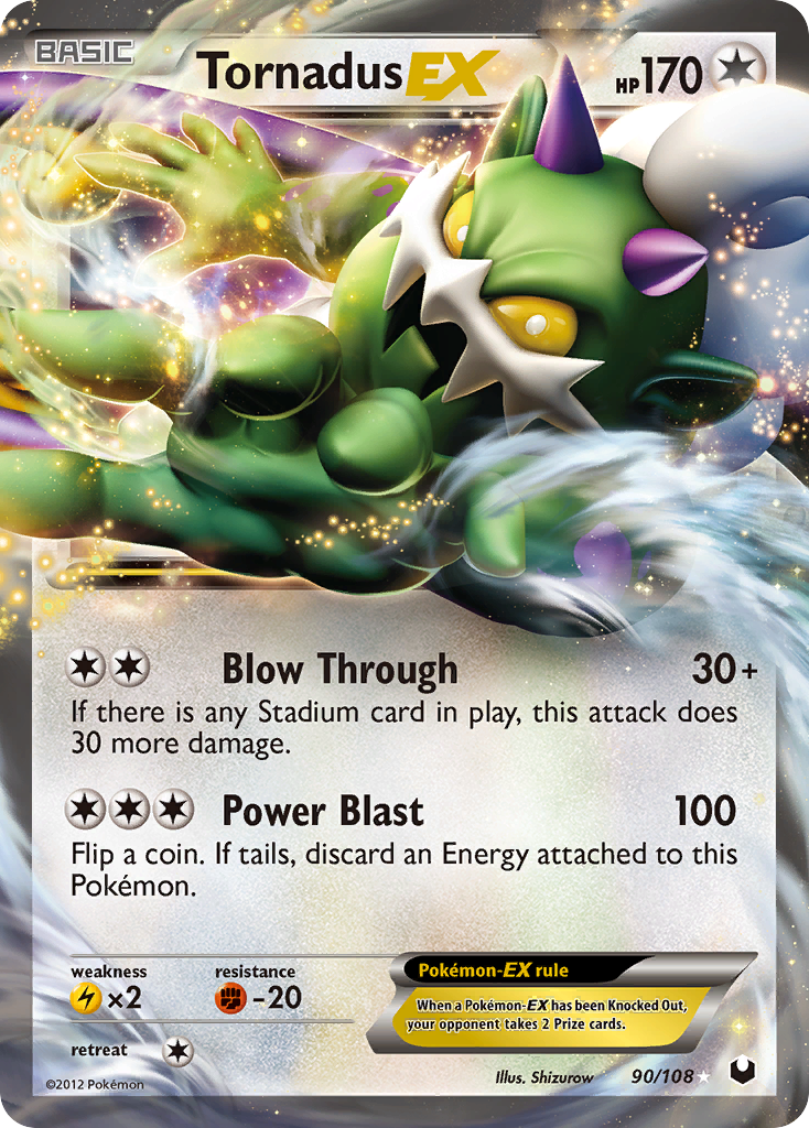 Tornadus EX (90/108) [Black & White: Dark Explorers] | Kessel Run Games Inc. 