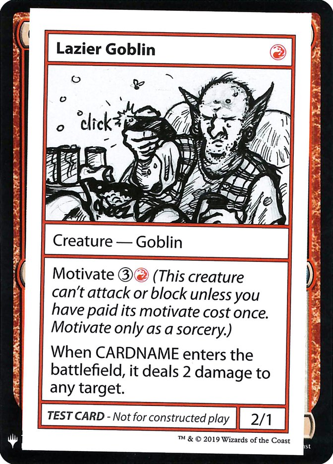 Lazier Goblin [Mystery Booster Playtest Cards] | Kessel Run Games Inc. 