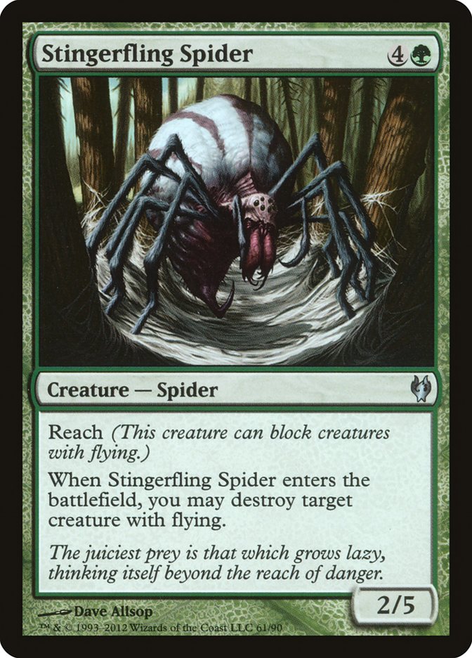 Stingerfling Spider [Duel Decks: Izzet vs. Golgari] | Kessel Run Games Inc. 
