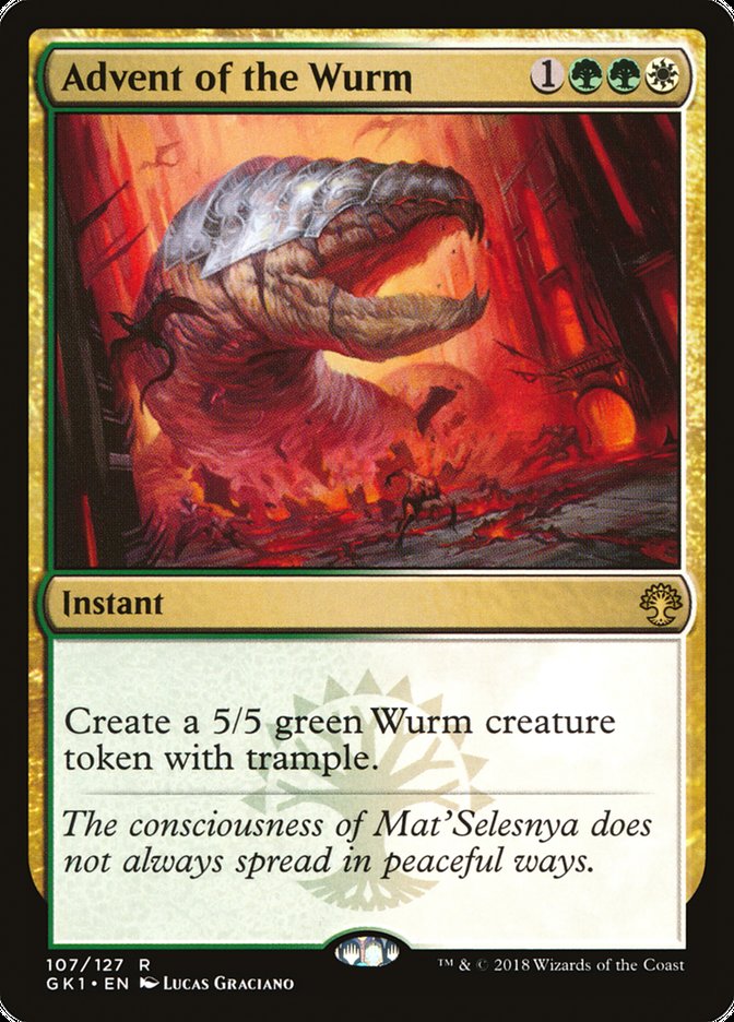 Advent of the Wurm [Guilds of Ravnica Guild Kit] | Kessel Run Games Inc. 