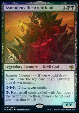 Asmodeus the Archfiend [Dungeons & Dragons: Adventures in the Forgotten Realms Prerelease Promos] | Kessel Run Games Inc. 