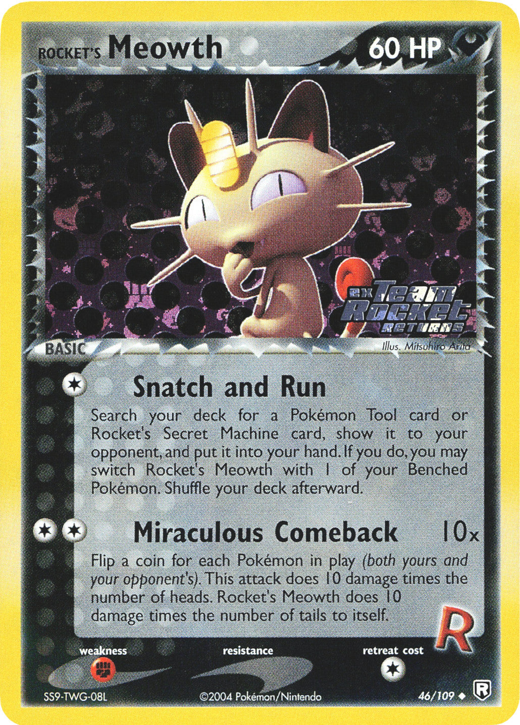 Rocket's Meowth (46/109) (Stamped) [EX: Team Rocket Returns] | Kessel Run Games Inc. 