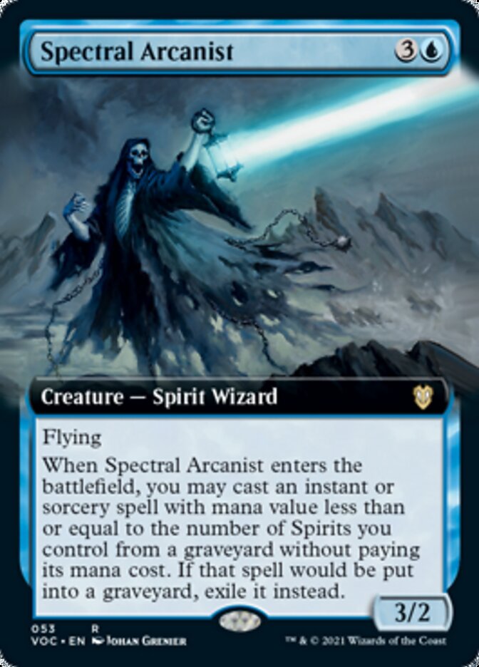 Spectral Arcanist (Extended Art) [Innistrad: Crimson Vow Commander] | Kessel Run Games Inc. 