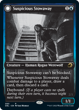 Suspicious Stowaway // Seafaring Werewolf [Innistrad: Double Feature] | Kessel Run Games Inc. 