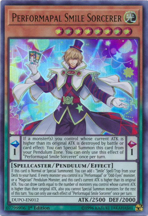 Performapal Smile Sorcerer [DUPO-EN012] Ultra Rare | Kessel Run Games Inc. 