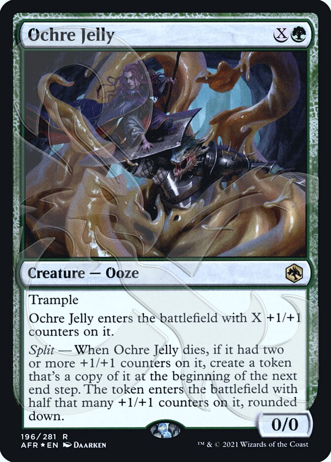 Ochre Jelly (Ampersand Promo) [Dungeons & Dragons: Adventures in the Forgotten Realms Promos] | Kessel Run Games Inc. 