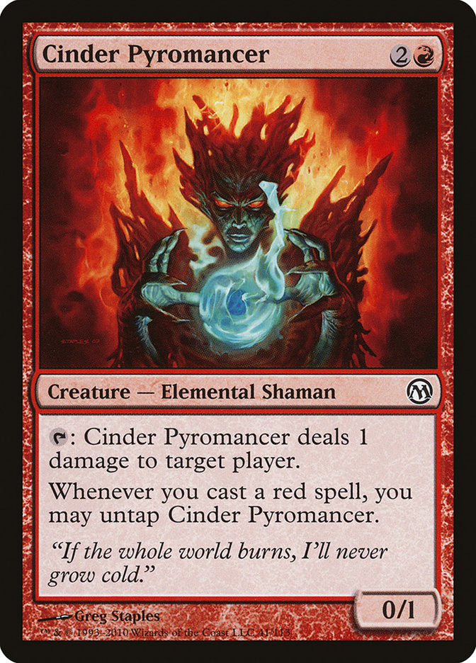 Cinder Pyromancer [Duels of the Planeswalkers] | Kessel Run Games Inc. 
