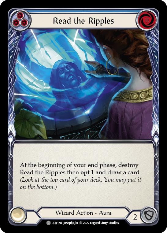 Read the Ripples (Blue) [UPR178] (Uprising)  Rainbow Foil | Kessel Run Games Inc. 