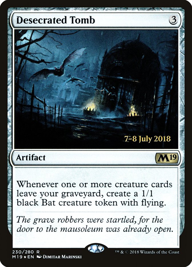 Desecrated Tomb [Core Set 2019 Prerelease Promos] | Kessel Run Games Inc. 