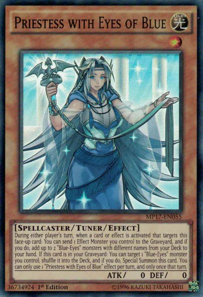 Priestess with Eyes of Blue [MP17-EN055] Super Rare | Kessel Run Games Inc. 