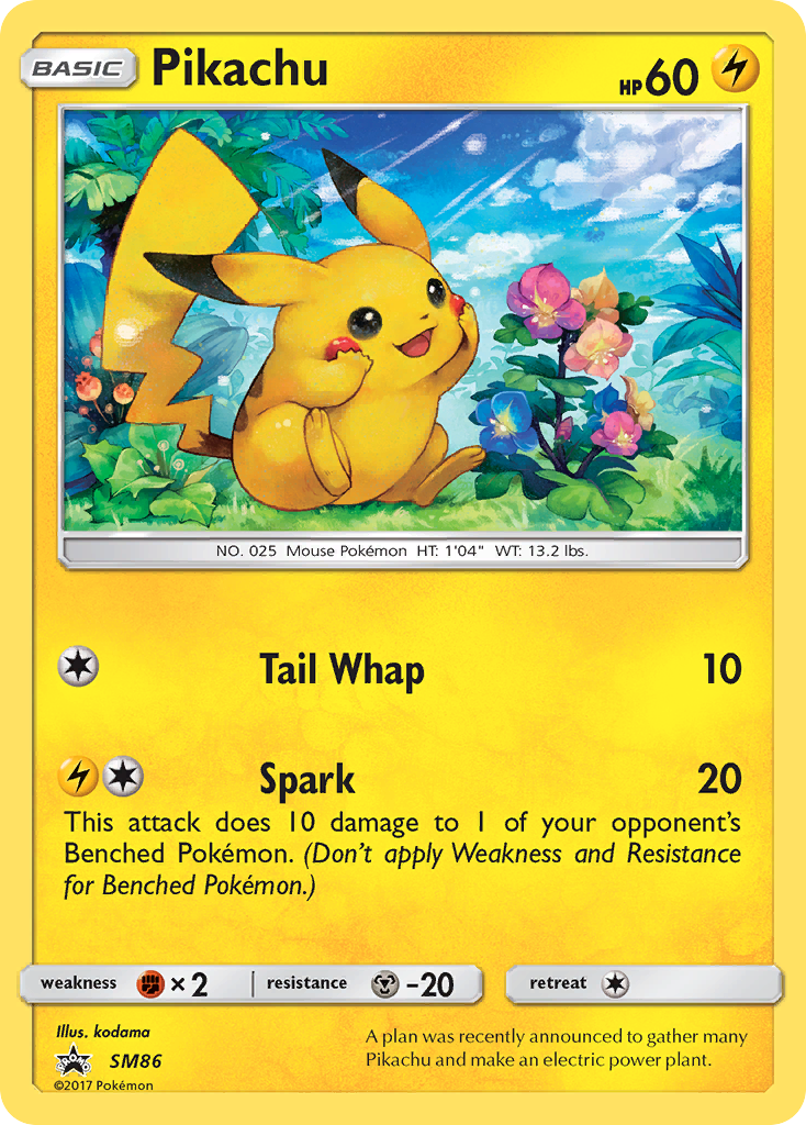 Pikachu (SM86) [Sun & Moon: Black Star Promos] | Kessel Run Games Inc. 