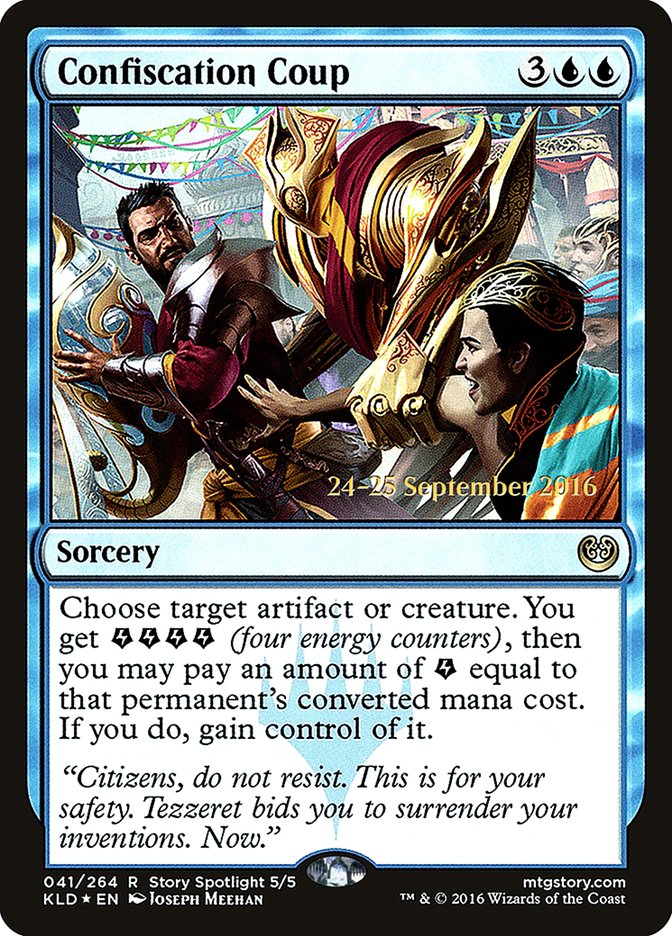 Confiscation Coup [Kaladesh Prerelease Promos] | Kessel Run Games Inc. 