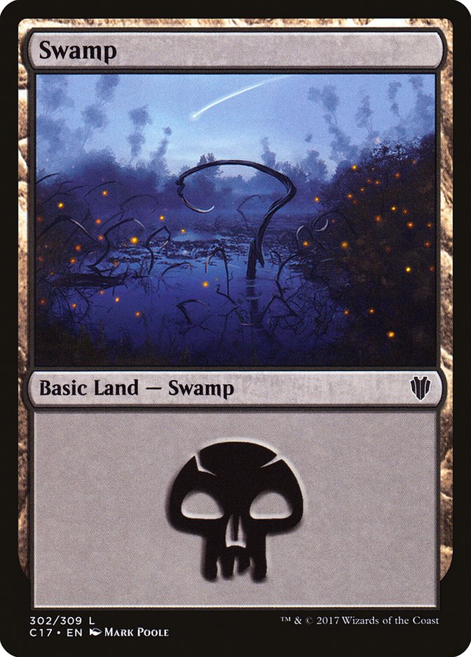 Swamp (302) [Commander 2017] | Kessel Run Games Inc. 