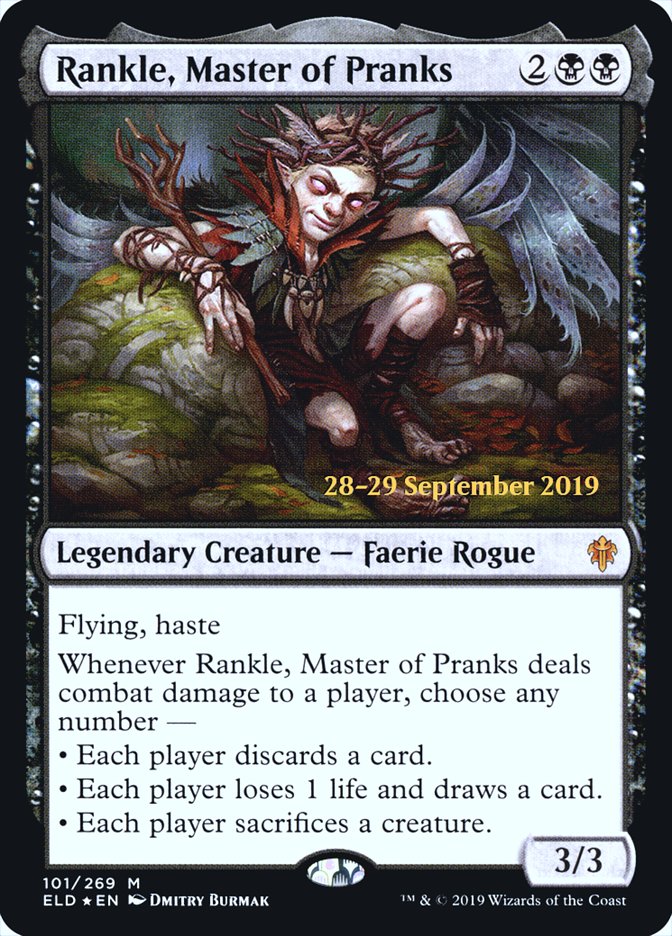 Rankle, Master of Pranks [Throne of Eldraine Prerelease Promos] | Kessel Run Games Inc. 