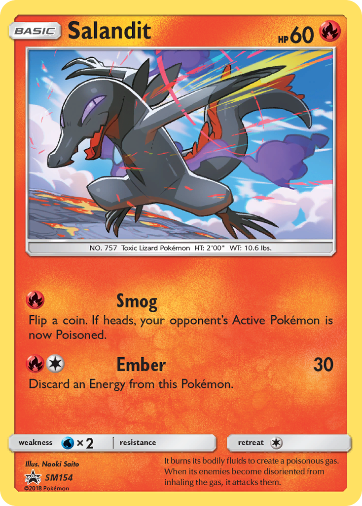 Salandit (SM154) [Sun & Moon: Black Star Promos] | Kessel Run Games Inc. 