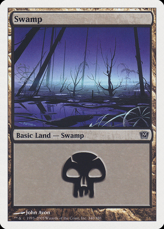 Swamp (340) [Ninth Edition] | Kessel Run Games Inc. 