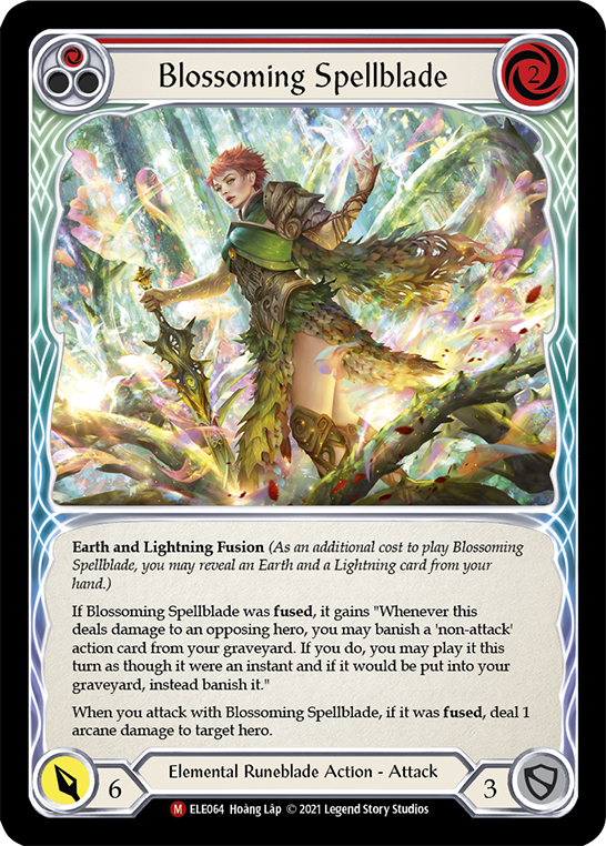 Blossoming Spellblade [ELE064] (Tales of Aria)  1st Edition Normal | Kessel Run Games Inc. 