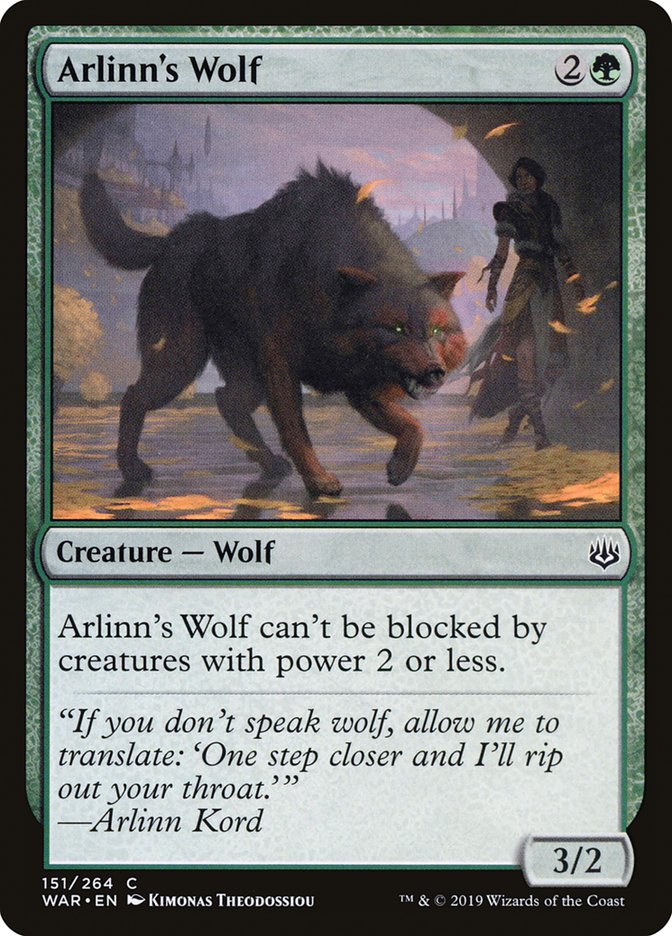 Arlinn's Wolf [War of the Spark] | Kessel Run Games Inc. 