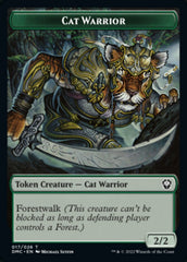 Saproling // Cat Warrior Double-Sided Token [Dominaria United Tokens] | Kessel Run Games Inc. 