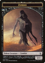 Sunscourge Champion // Zombie Double-Sided Token [Hour of Devastation Tokens] | Kessel Run Games Inc. 
