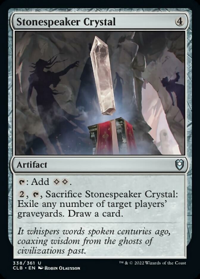 Stonespeaker Crystal [Commander Legends: Battle for Baldur's Gate] | Kessel Run Games Inc. 