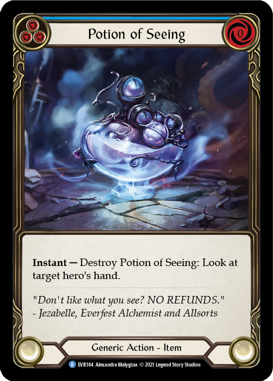 Potion of Seeing [EVR184] (Everfest)  1st Edition Cold Foil | Kessel Run Games Inc. 
