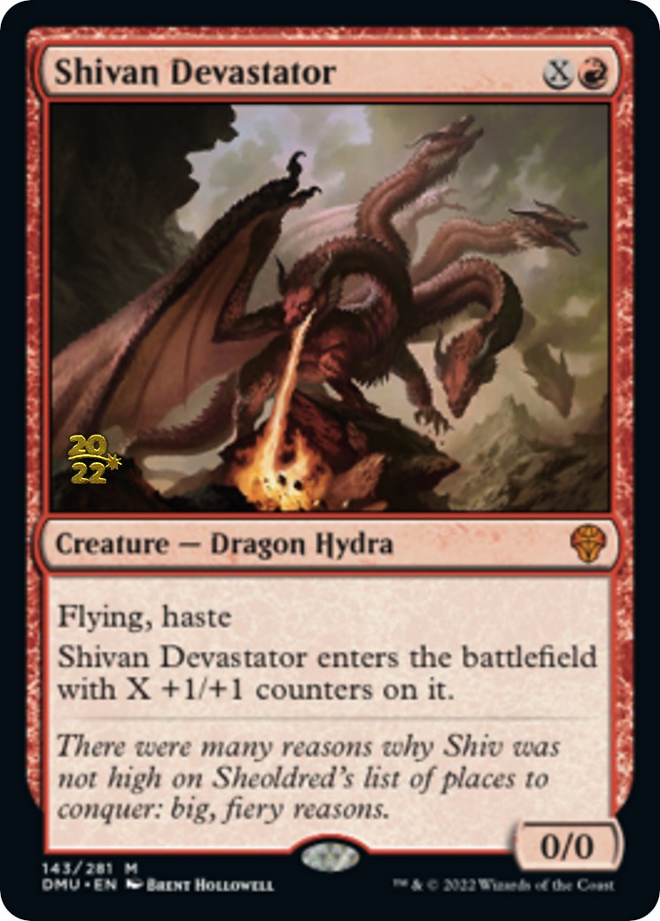 Shivan Devastator [Dominaria United Prerelease Promos] | Kessel Run Games Inc. 