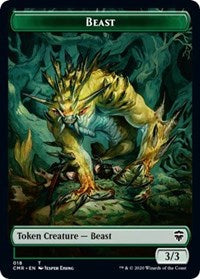 Beast (018) // Beast (019) Double-sided Token [Commander Legends Tokens] | Kessel Run Games Inc. 