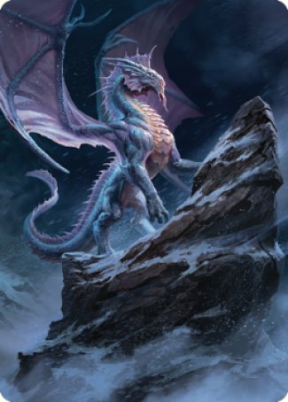 Ancient Silver Dragon Art Card (06) [Commander Legends: Battle for Baldur's Gate Art Series] | Kessel Run Games Inc. 