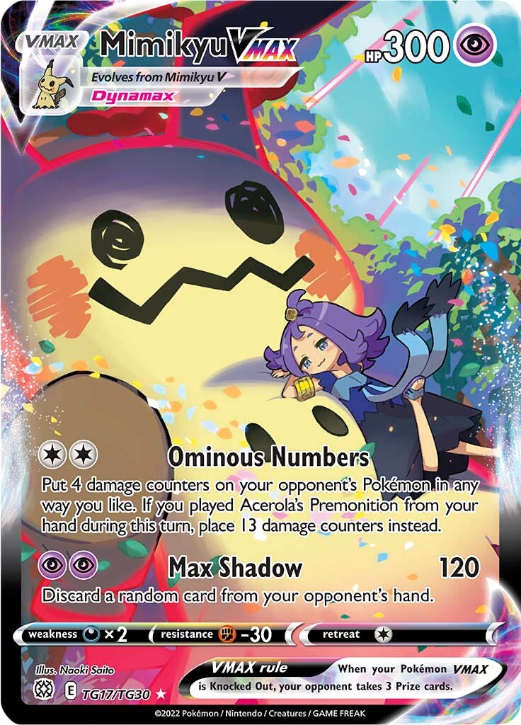 Mimikyu VMAX (TG17/TG30) [Sword & Shield: Brilliant Stars] | Kessel Run Games Inc. 