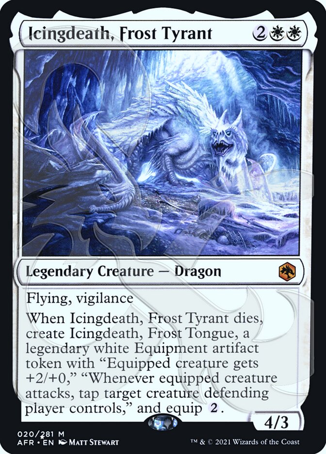 Icingdeath, Frost Tyrant (Ampersand Promo) [Dungeons & Dragons: Adventures in the Forgotten Realms Promos] | Kessel Run Games Inc. 