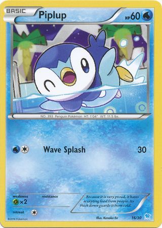 Piplup (16/30) [XY: Trainer Kit 3 - Suicune] | Kessel Run Games Inc. 