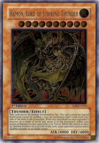 Hamon, Lord of Striking Thunder (UTR) [SOI-EN002] Ultimate Rare | Kessel Run Games Inc. 