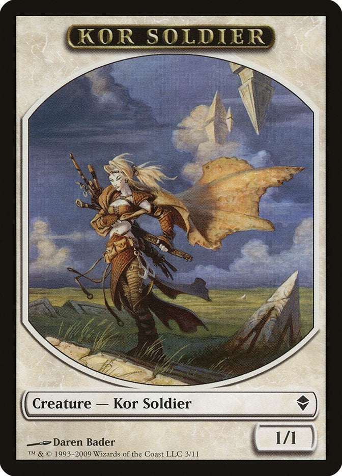 Kor Soldier Token [Zendikar Tokens] | Kessel Run Games Inc. 