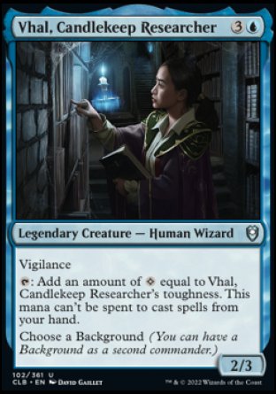 Vhal, Candlekeep Researcher [Commander Legends: Battle for Baldur's Gate] | Kessel Run Games Inc. 